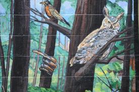 mural-detail-of-owl-bird-snake